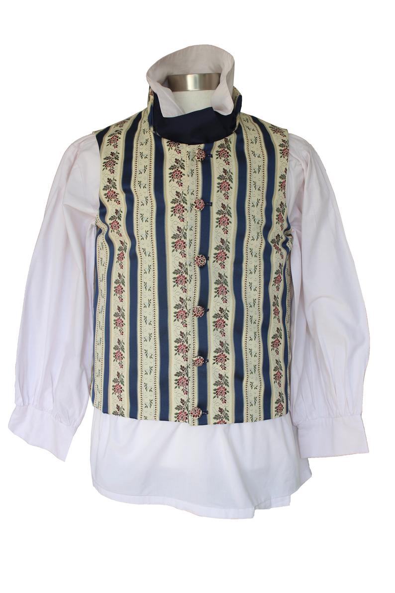 For Sale Men's Regency Mr. Darcy Pride And Prejudice Striped Waistcoat Made To Order For Sale Sizes S - XL Image